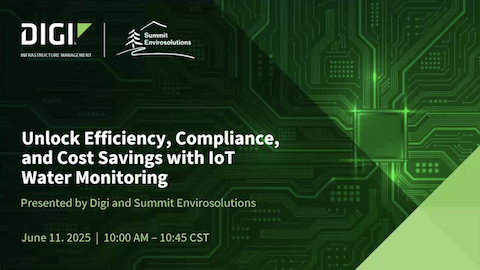 利用IoT 水监测提高效率、合规性并节约成本